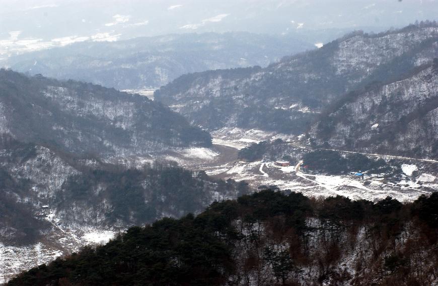 파로호 항공사진 사진