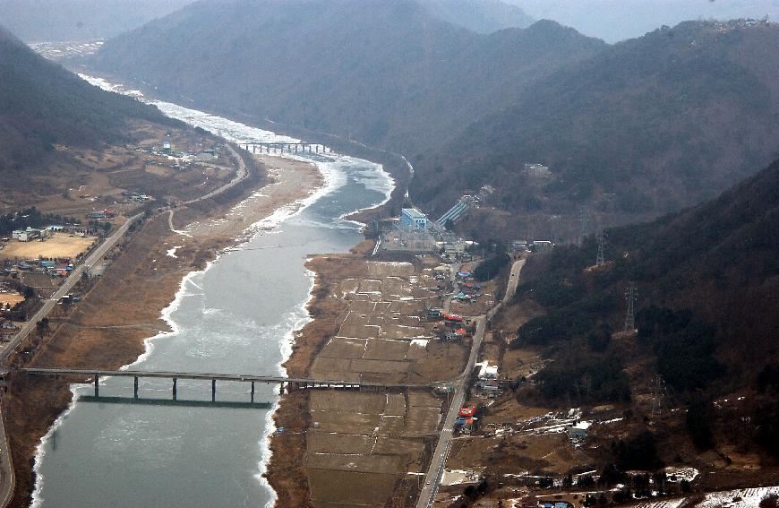 파로호 항공사진 의 사진