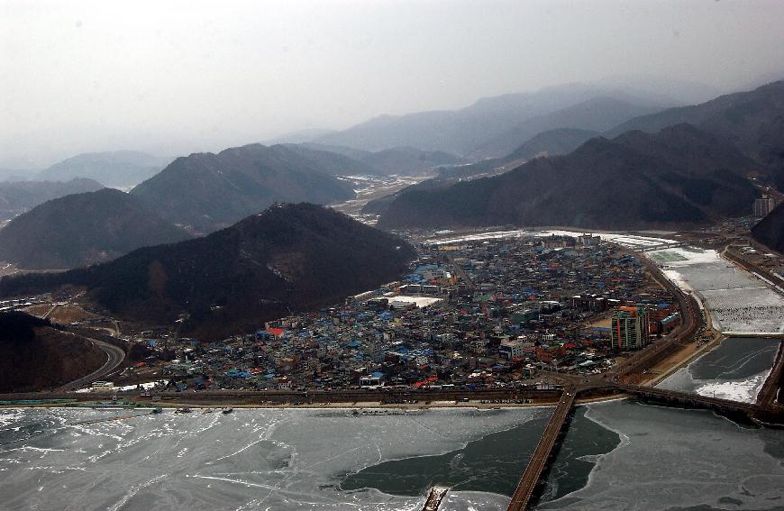 파로호 항공사진 의 사진