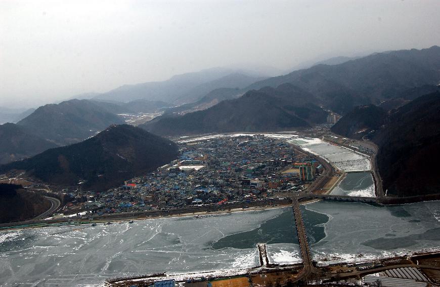 파로호 항공사진 의 사진