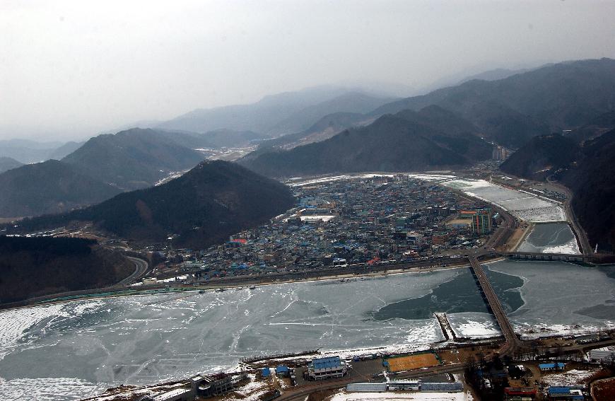 파로호 항공사진 의 사진