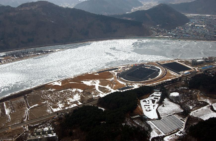 파로호 항공사진 의 사진