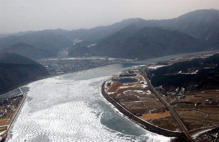 파로호 항공사진 의 사진