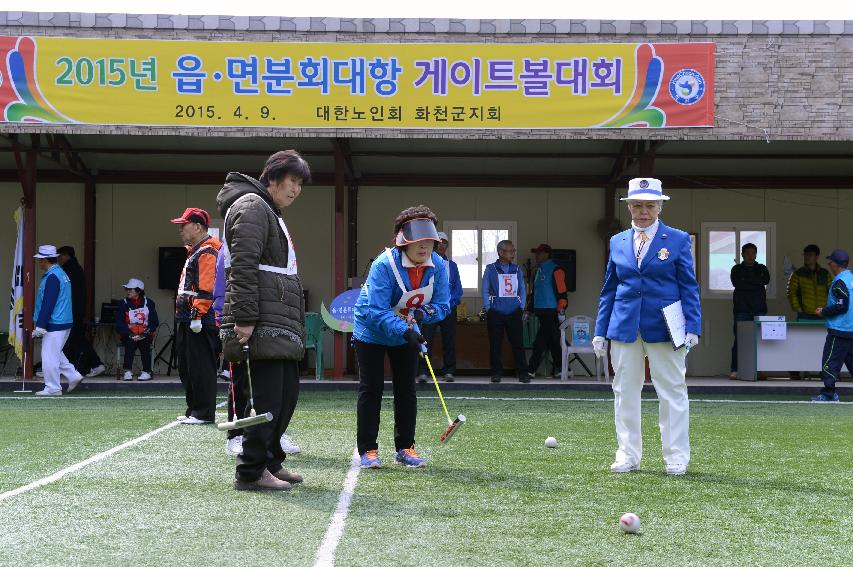 2015 읍면 분회대항 게이트볼대회 개회식 의 사진