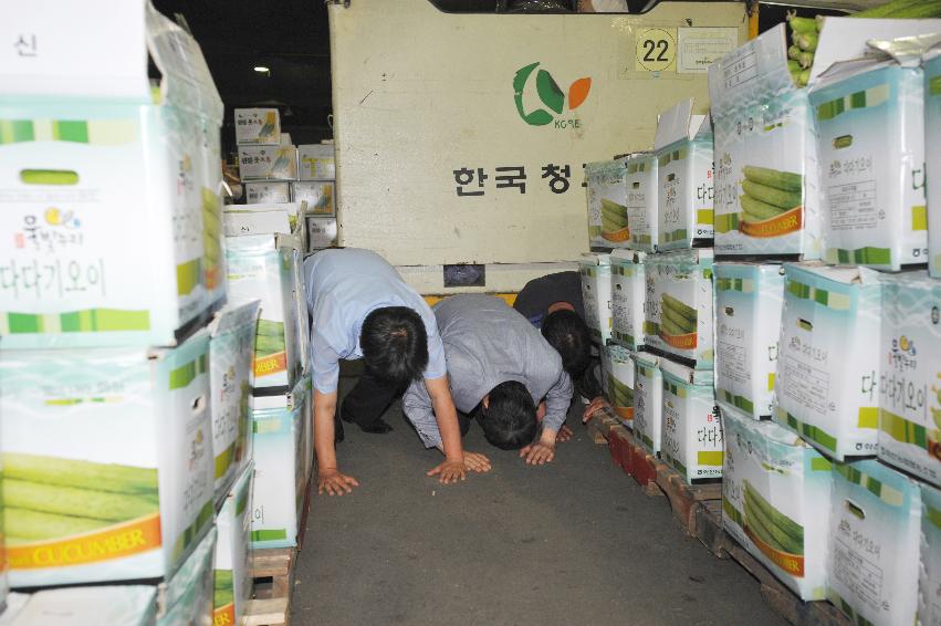 2015 최문순 화천군수 가락동 경매시장 시찰(한국청과) 의 사진