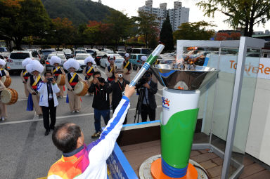 2015 제96회 전국체육대회 성화 봉송 의 사진