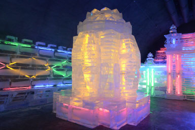 2015 세계최대 얼음조각 광장 전경 의 사진
