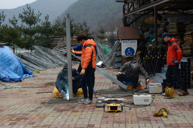 2015 얼음나라 화천산천어축제 공사 전경 의 사진