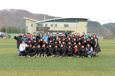 2016 화천정보산업고등학교 여자축구부 시축식 사진