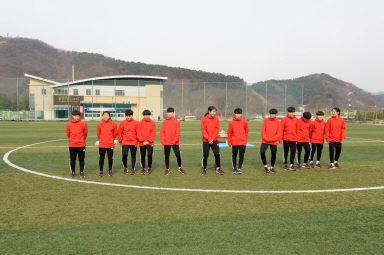 2016 화천정보산업고등학교 여자축구부 시축식 의 사진