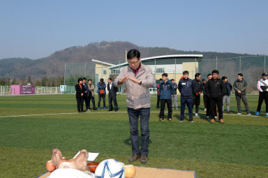 2016 화천군청 축구동우회 시축식 의 사진