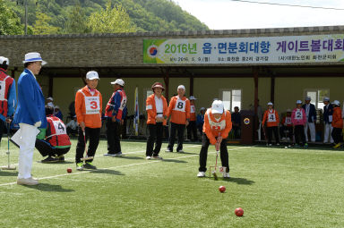 2016 읍면분회대항 게이트볼대회 개회식 의 사진