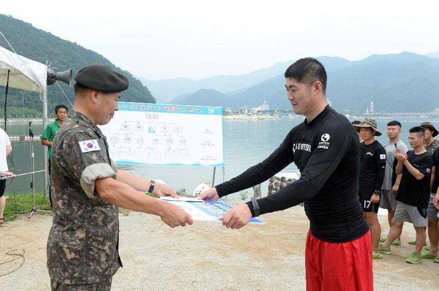 2016 육군 제27보병사단 쪽배축제 용선대회 의 사진