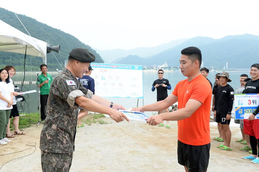 2016 육군 제27보병사단 쪽배축제 용선대회 의 사진