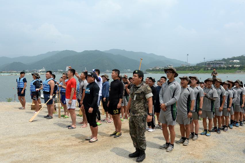 2016 육군 제15사단 쪽배축제 용선대회 의 사진