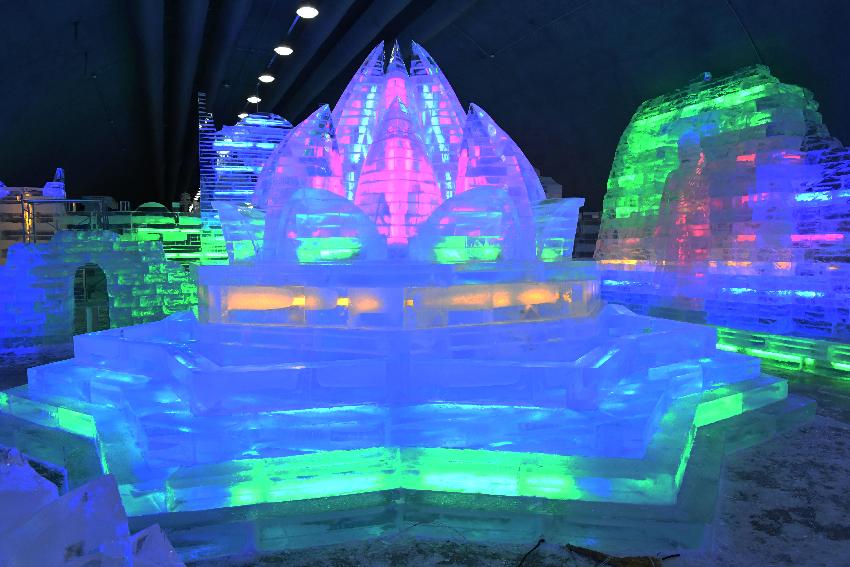 2016 산천어축제 실내얼음광장 및 선등거리 전경 의 사진
