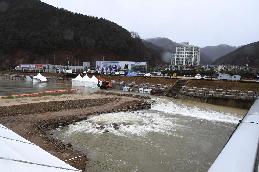 2016 화천산천어축제장 겨울비 피해에 따른 현장 점검 의 사진