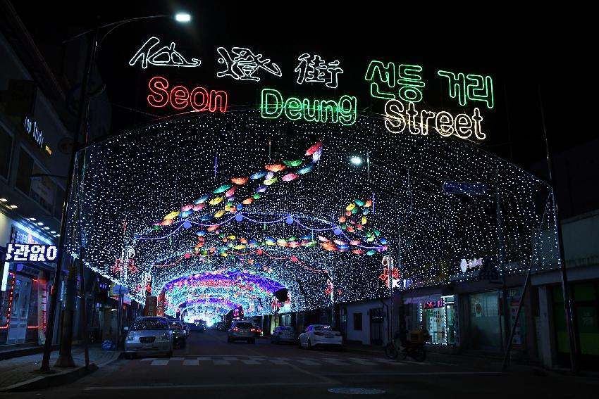 2016 화천산천어축제 얼음광장 및 선등거리 전경 의 사진