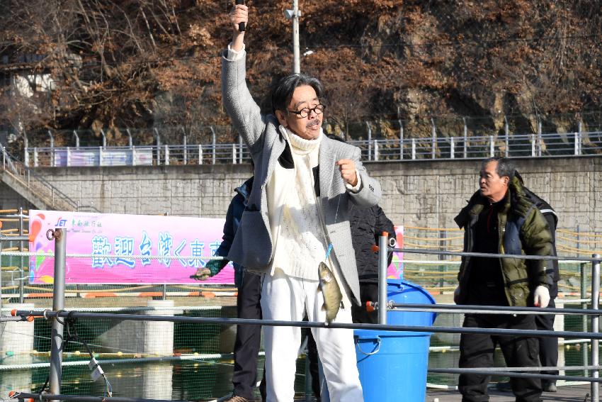 2017 화천산천어축제 수상낚시 시연 및 얼음 수중 점검 의 사진