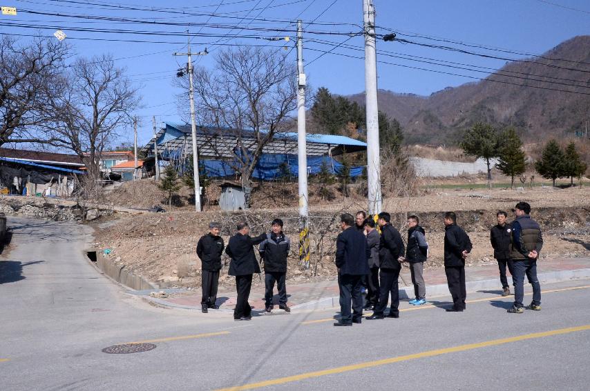 2017 간동면 연초순방 및 현안 사업장 방문 의 사진