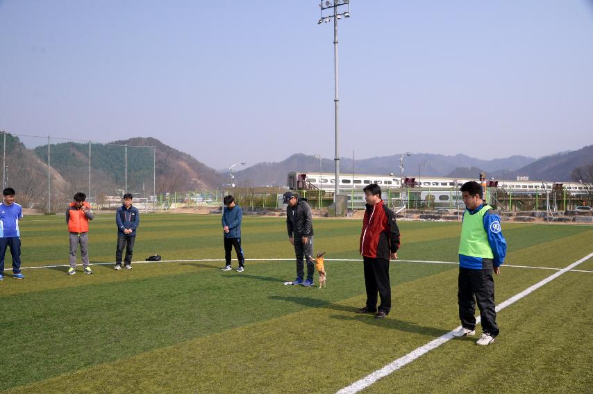 2017 화천군청 축구동우회 시축식 의 사진