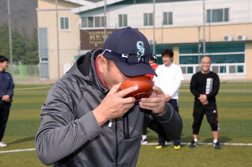 2017 화천군청 축구동우회 시축식 의 사진
