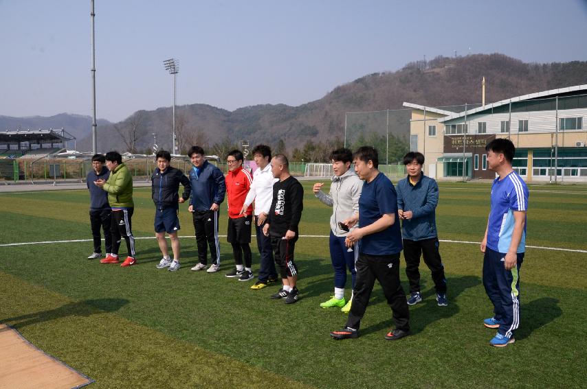 2017 화천군청 축구동우회 시축식 의 사진