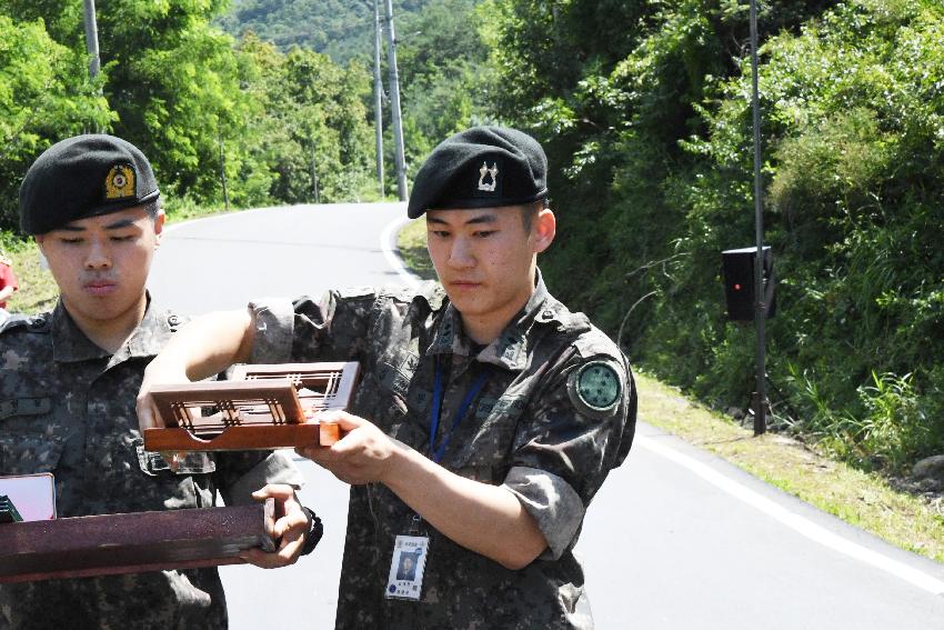 2017 육군제7보병사단 5연대 진입로(초련길) 개통식 의 사진