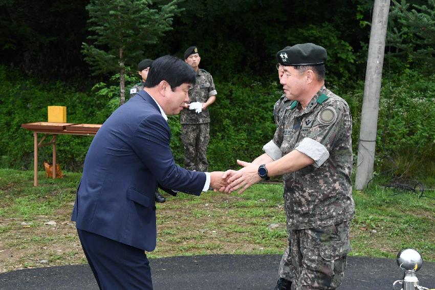 2017 육군 제15보병사단 신병교육대 진입로 개통식 의 사진