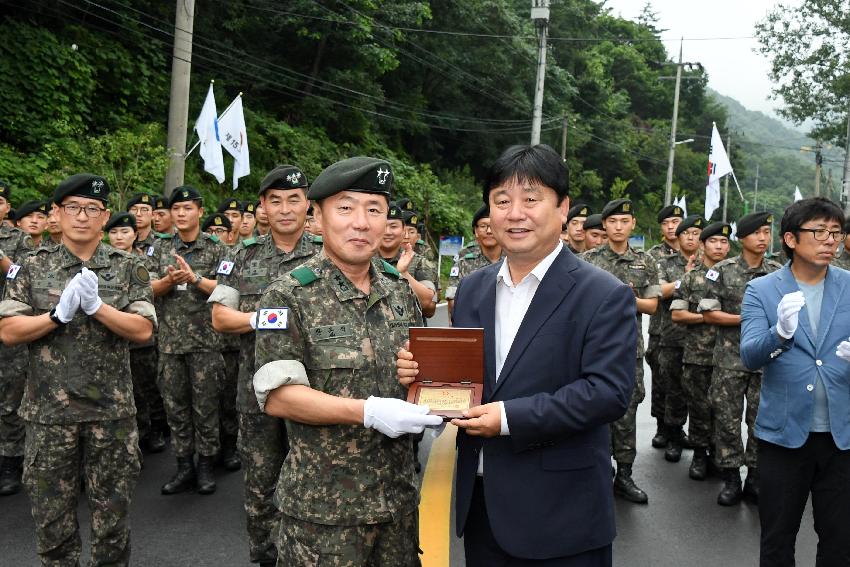 2017 육군 제15보병사단 신병교육대 진입로 개통식 의 사진