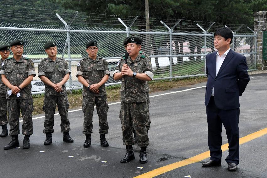 2017 육군 제15보병사단 신병교육대 진입로 개통식 의 사진