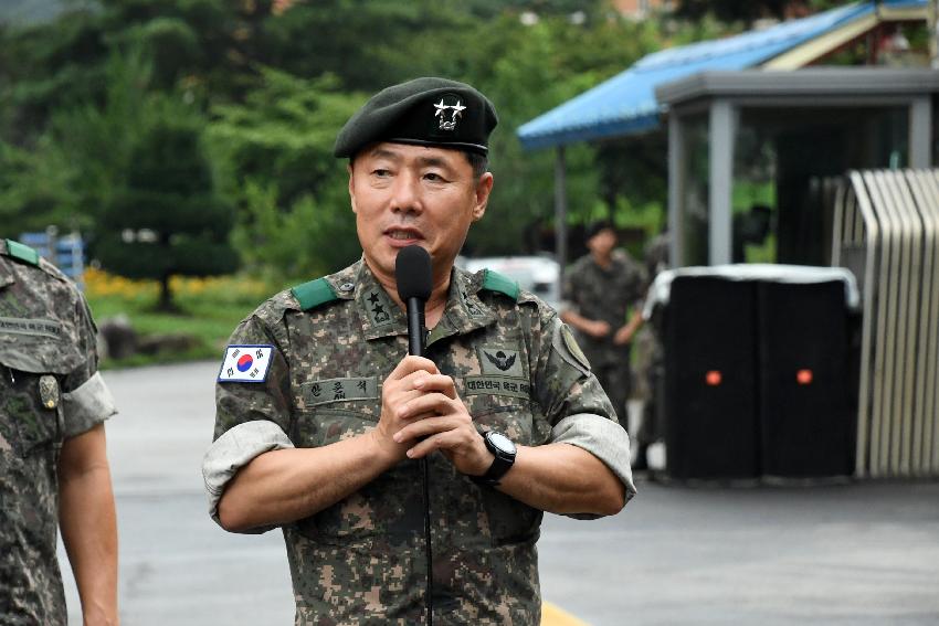 2017 육군 제15보병사단 신병교육대 진입로 개통식 의 사진