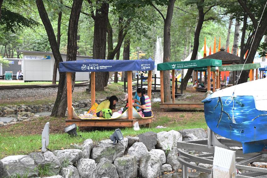 2017 물의나라화천 쪽배축제 봉어섬 전경 의 사진