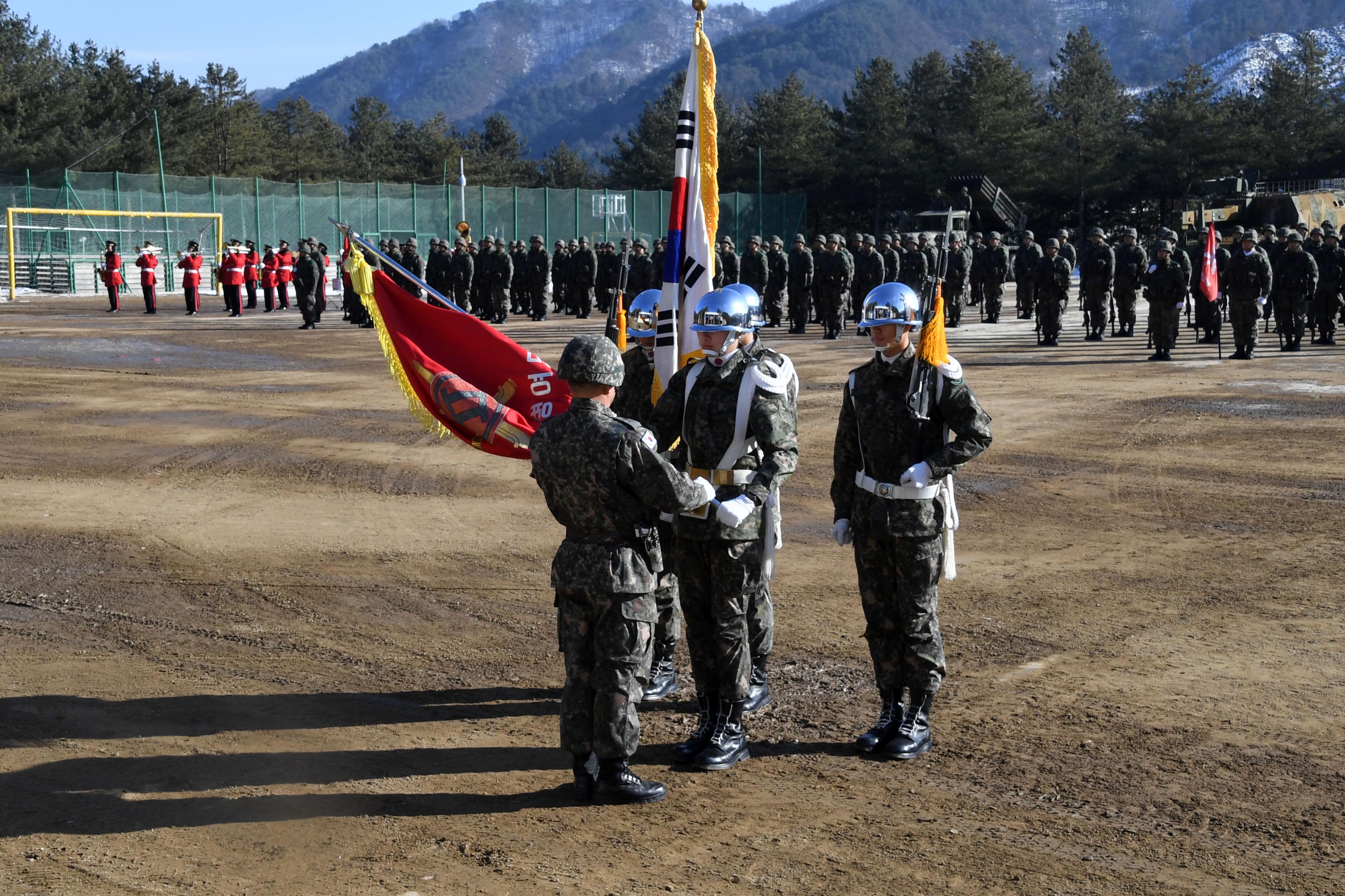 육군 제2포병여단장 취임식 의 사진