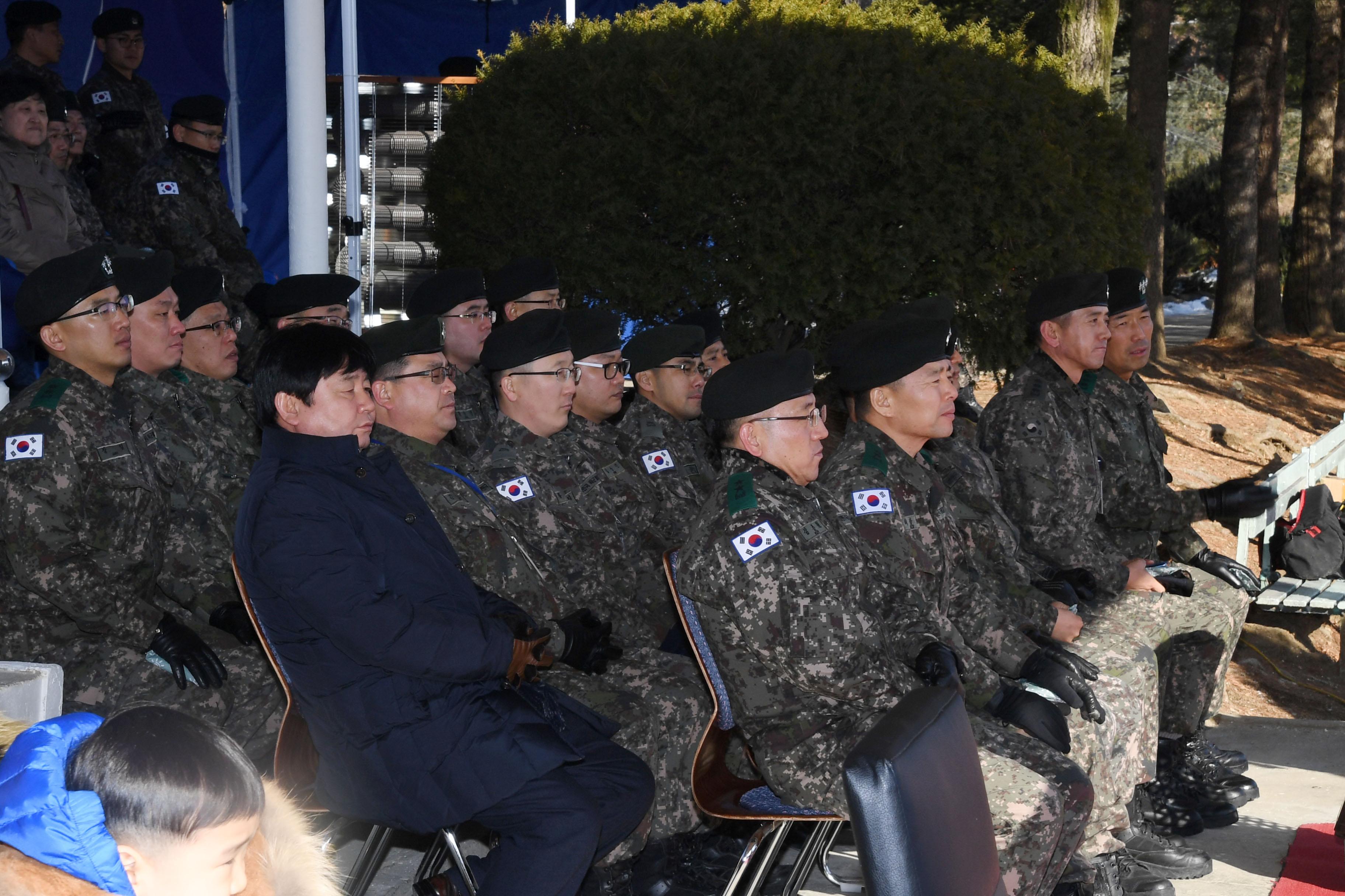 육군 제2포병여단장 취임식 의 사진