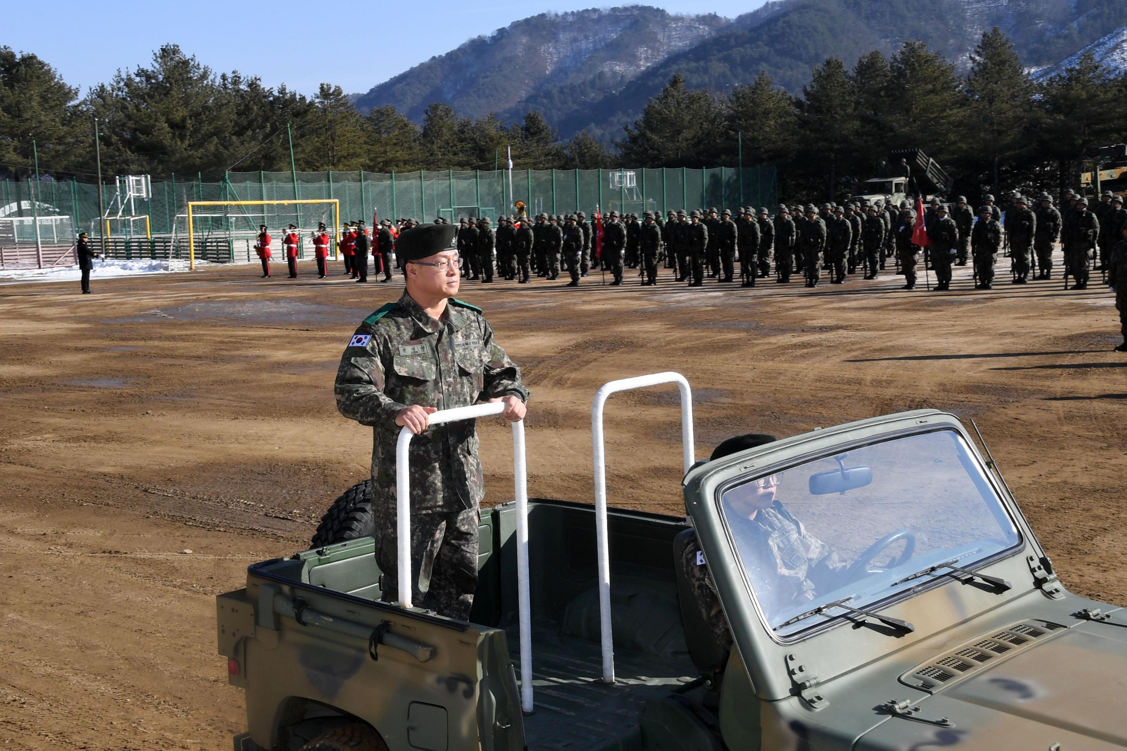 육군 제2포병여단장 취임식 의 사진