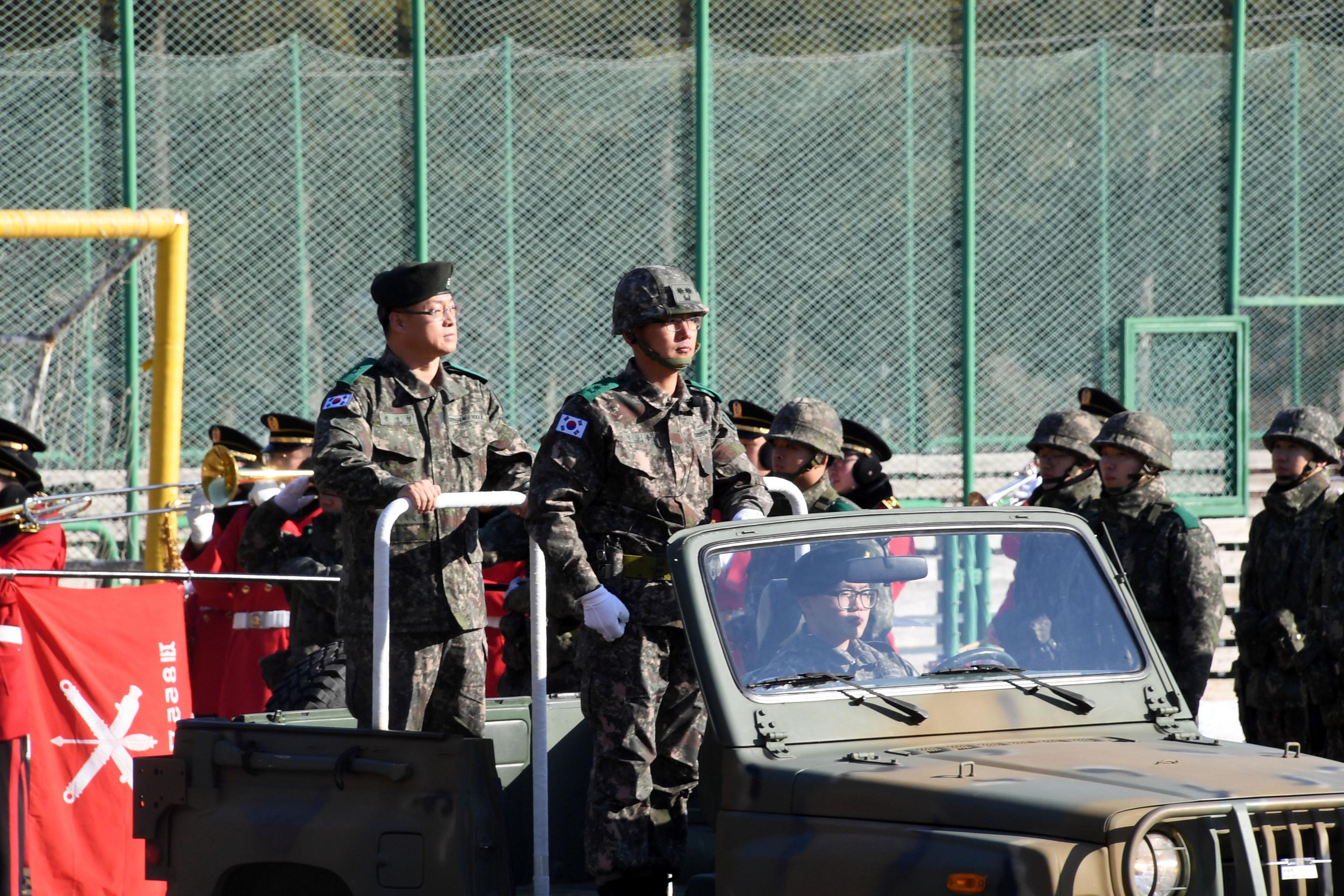 육군 제2포병여단장 취임식 의 사진