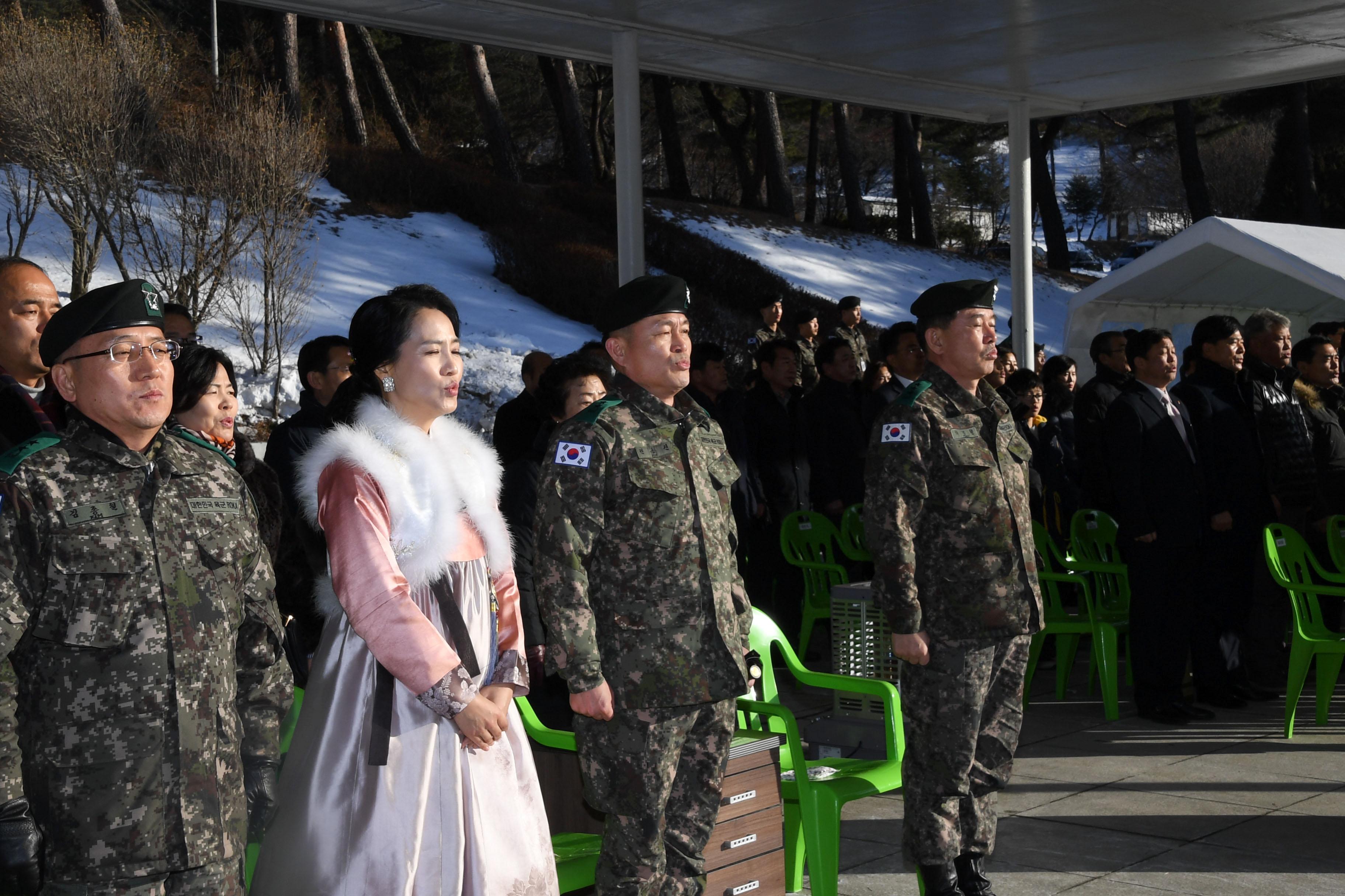 육군 제15보병사단장 이취임식 의 사진