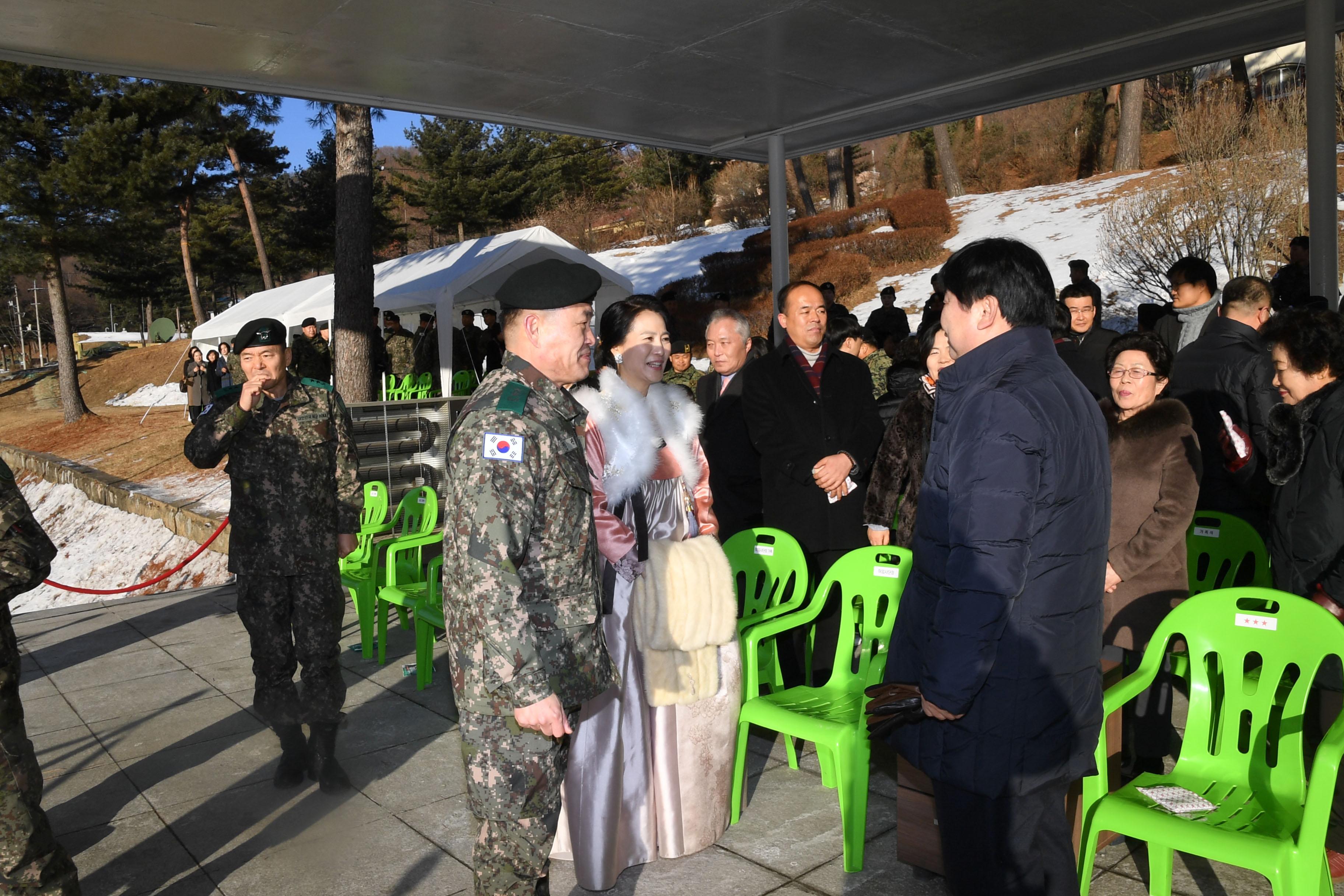 육군 제15보병사단장 이취임식 의 사진