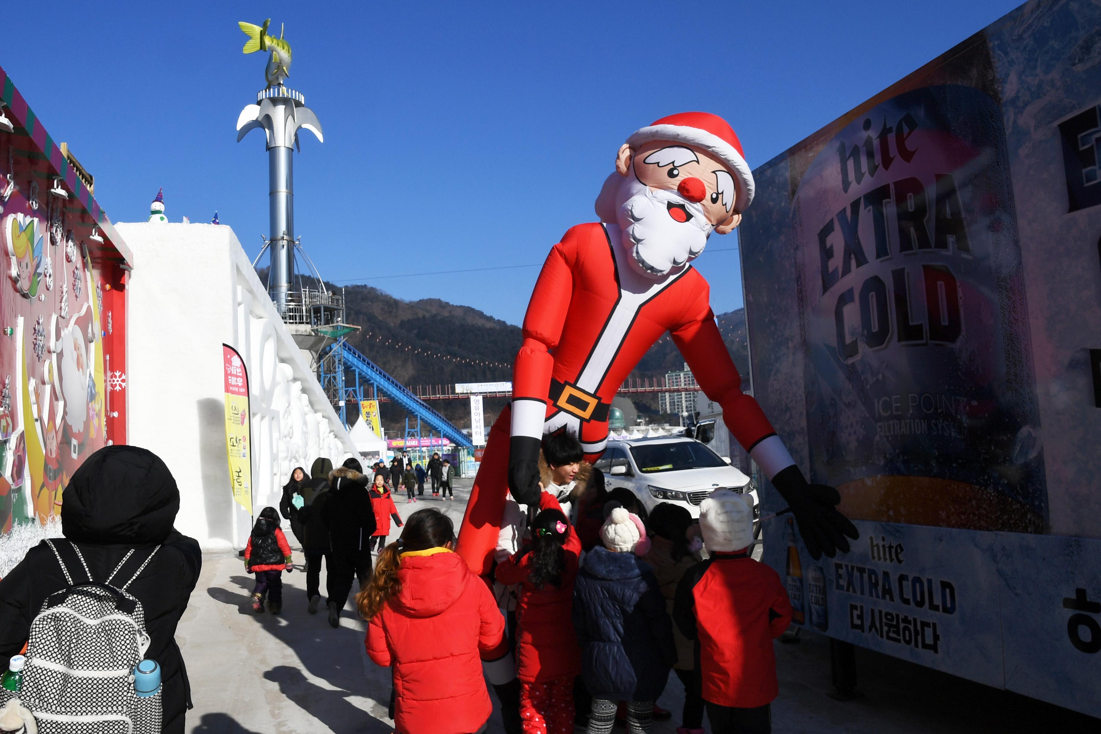 2018 화천산천어축제 핀란드 산타 초청 행사 의 사진