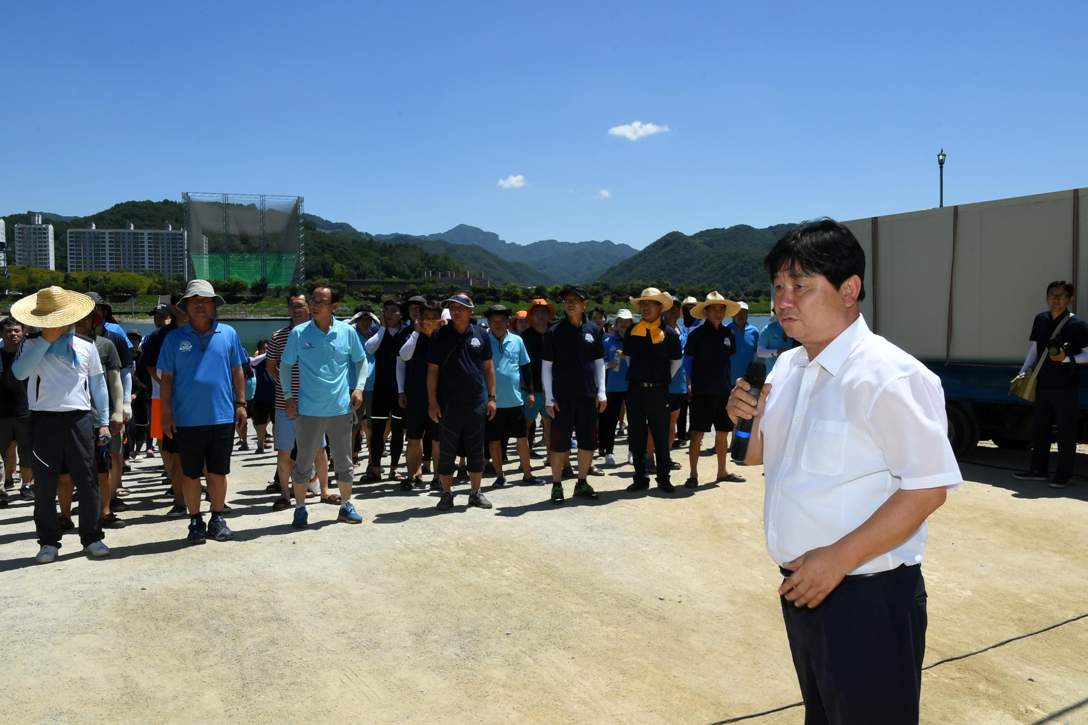 2018 화천쪽배축제 공무원 산천호 경주대회 의 사진