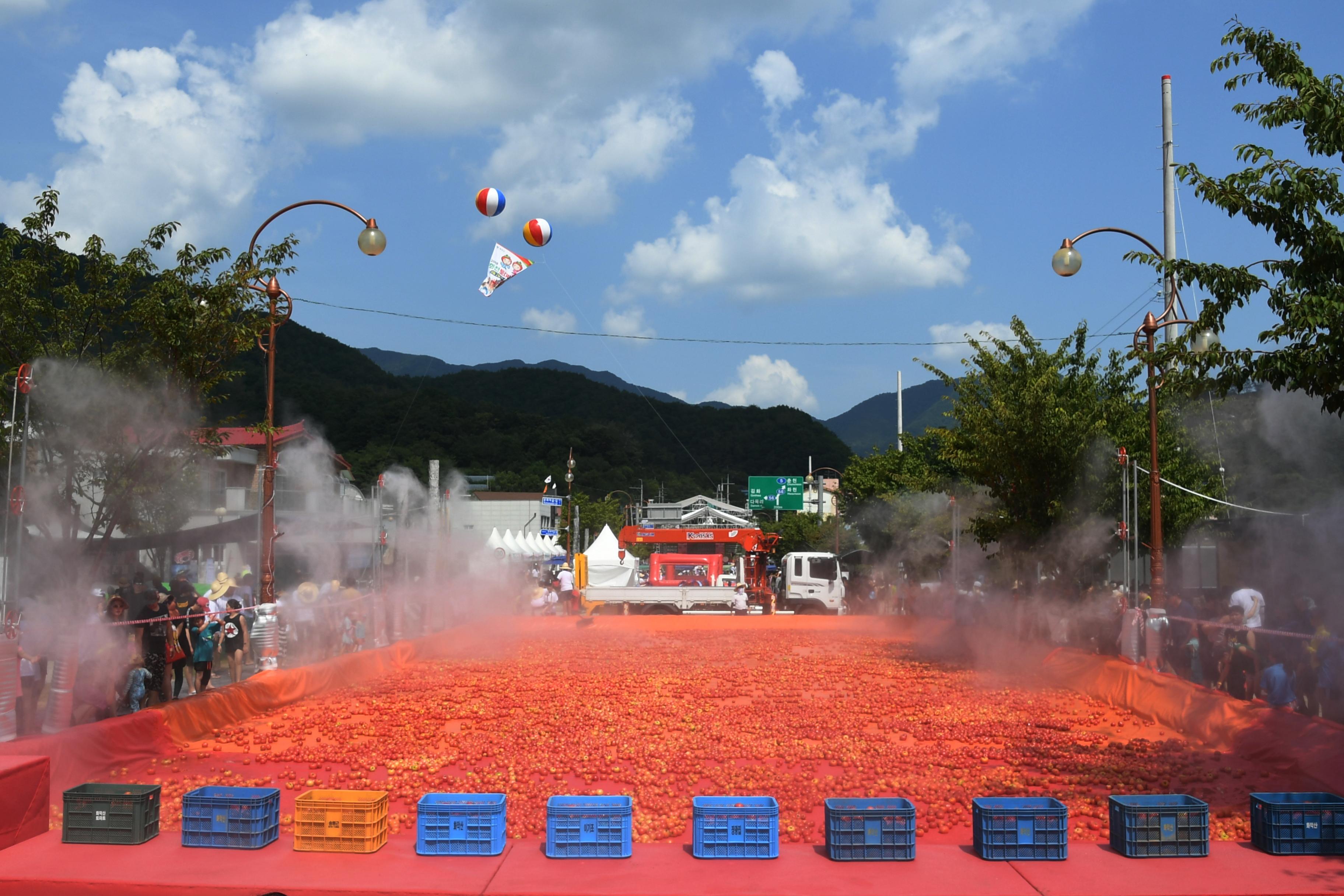 2018 화천토마토축제 황금반지를 찾아라 의 사진