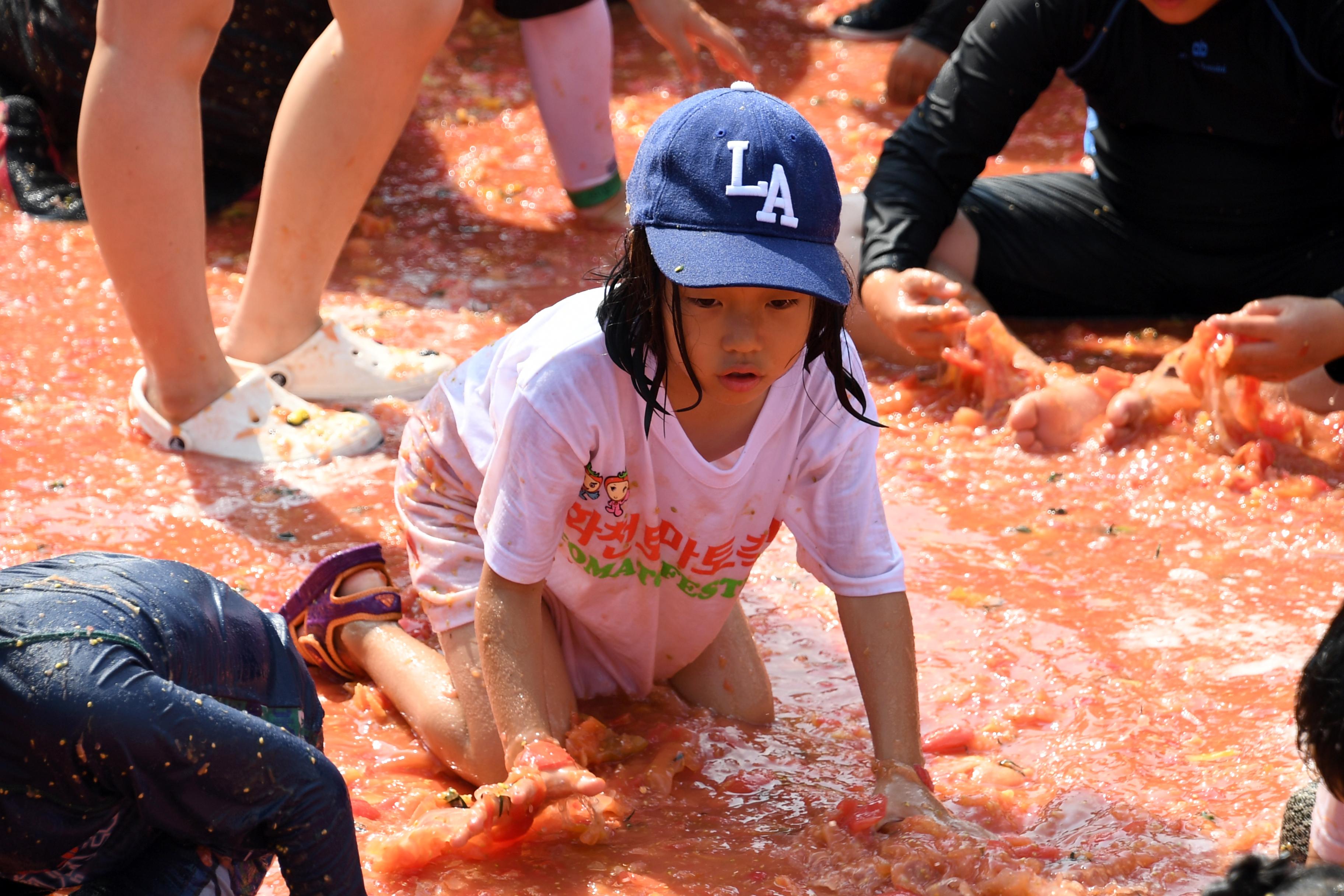 2018 화천토마토축제 황금반지를 찾아라 의 사진