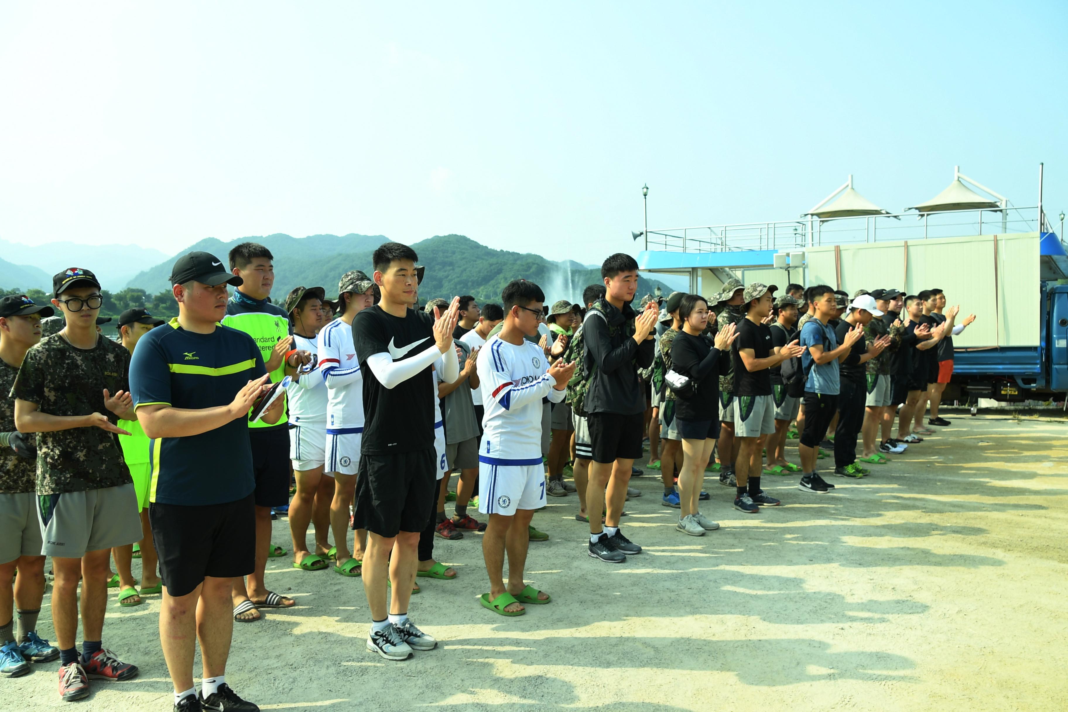 2018 화천쪽배축제 육군 제15보병사단 산천호 경주대회 의 사진