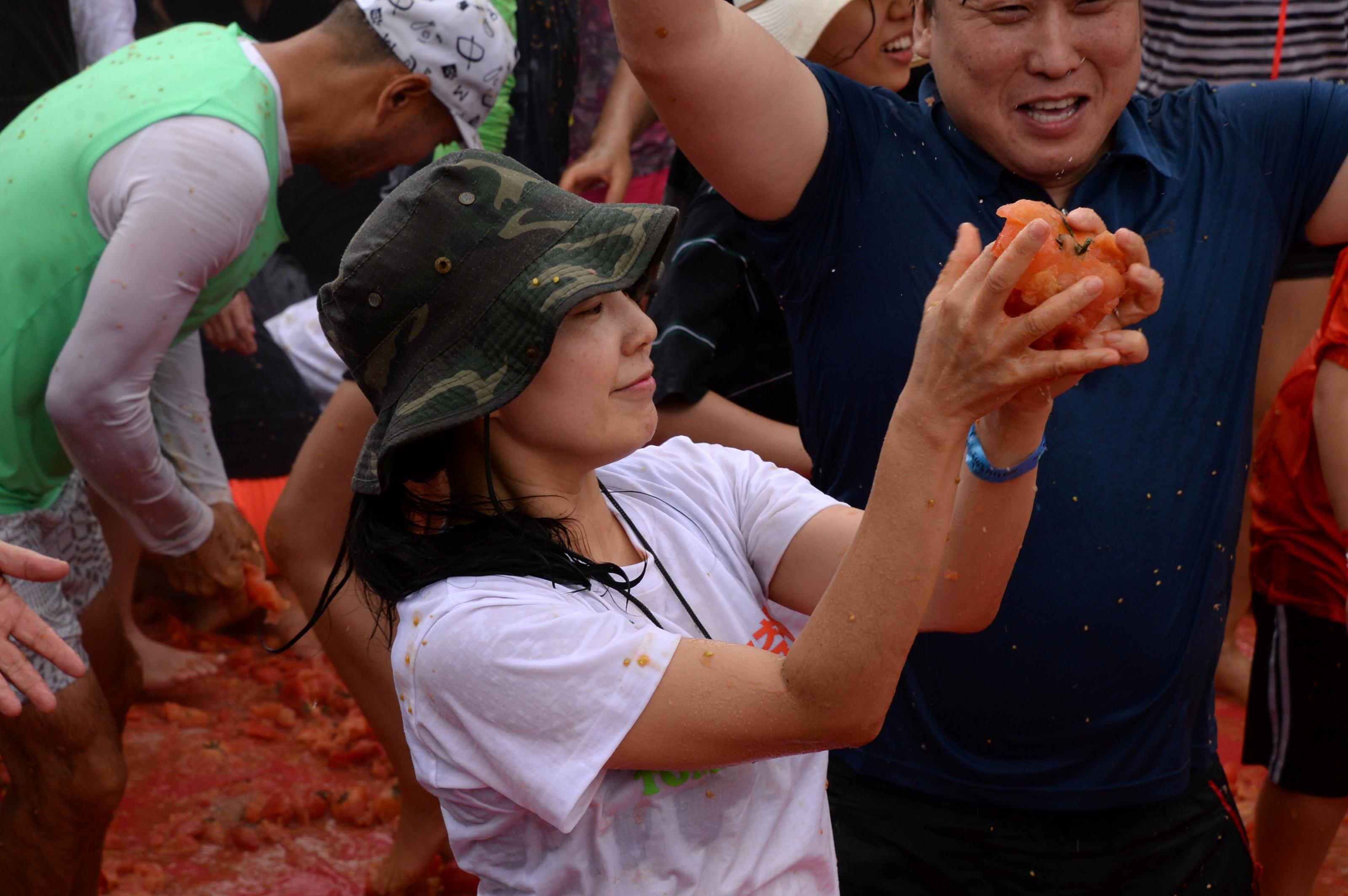 2018 화천토마토축제 황금반지를 찾아라 의 사진