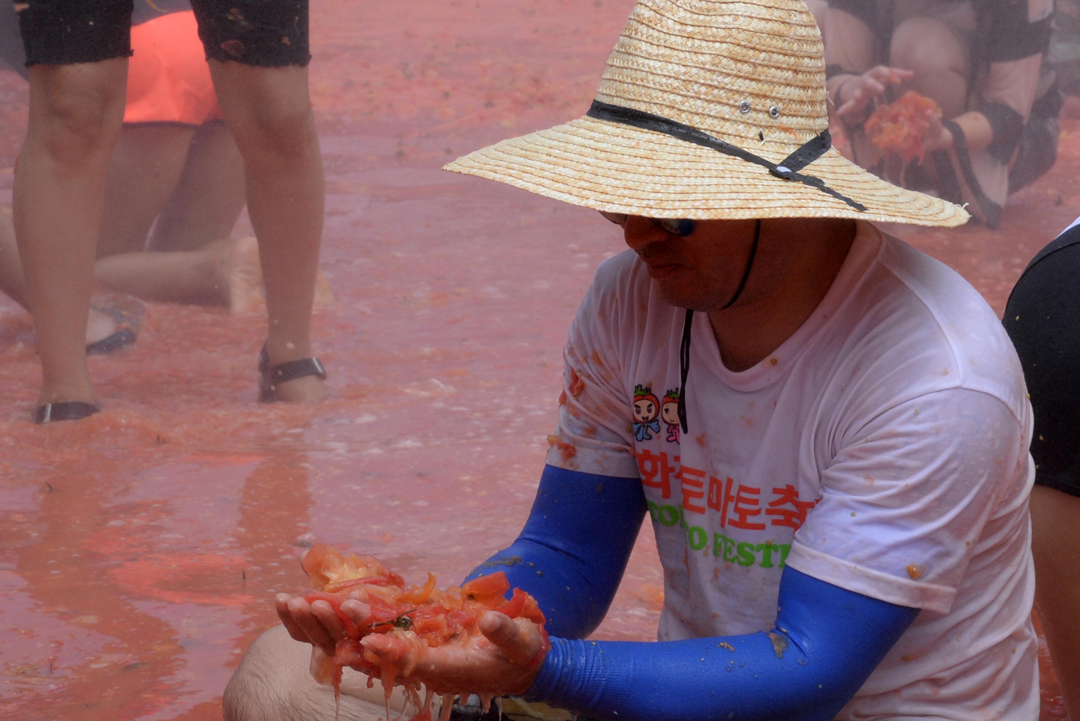 2018 화천토마토축제 황금반지를 찾아라 의 사진