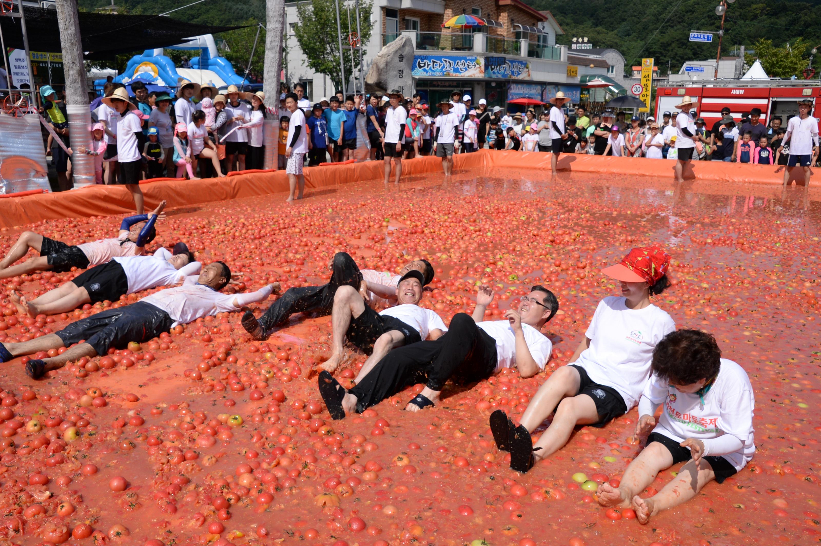 2018 화천토마토축제 황금반지를 찾아라 의 사진