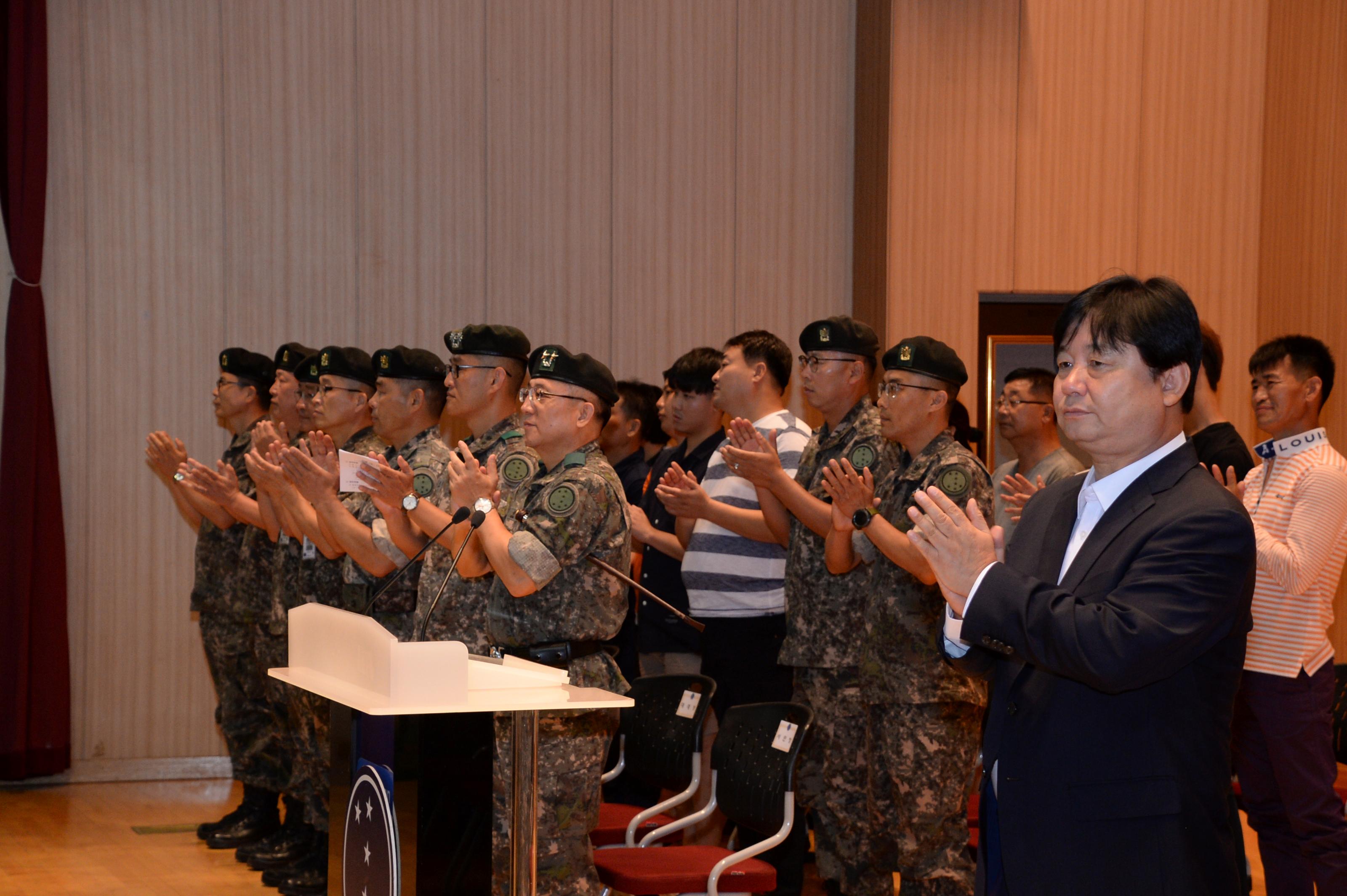 2018 육군 제7보병사단 신병수료식 의 사진