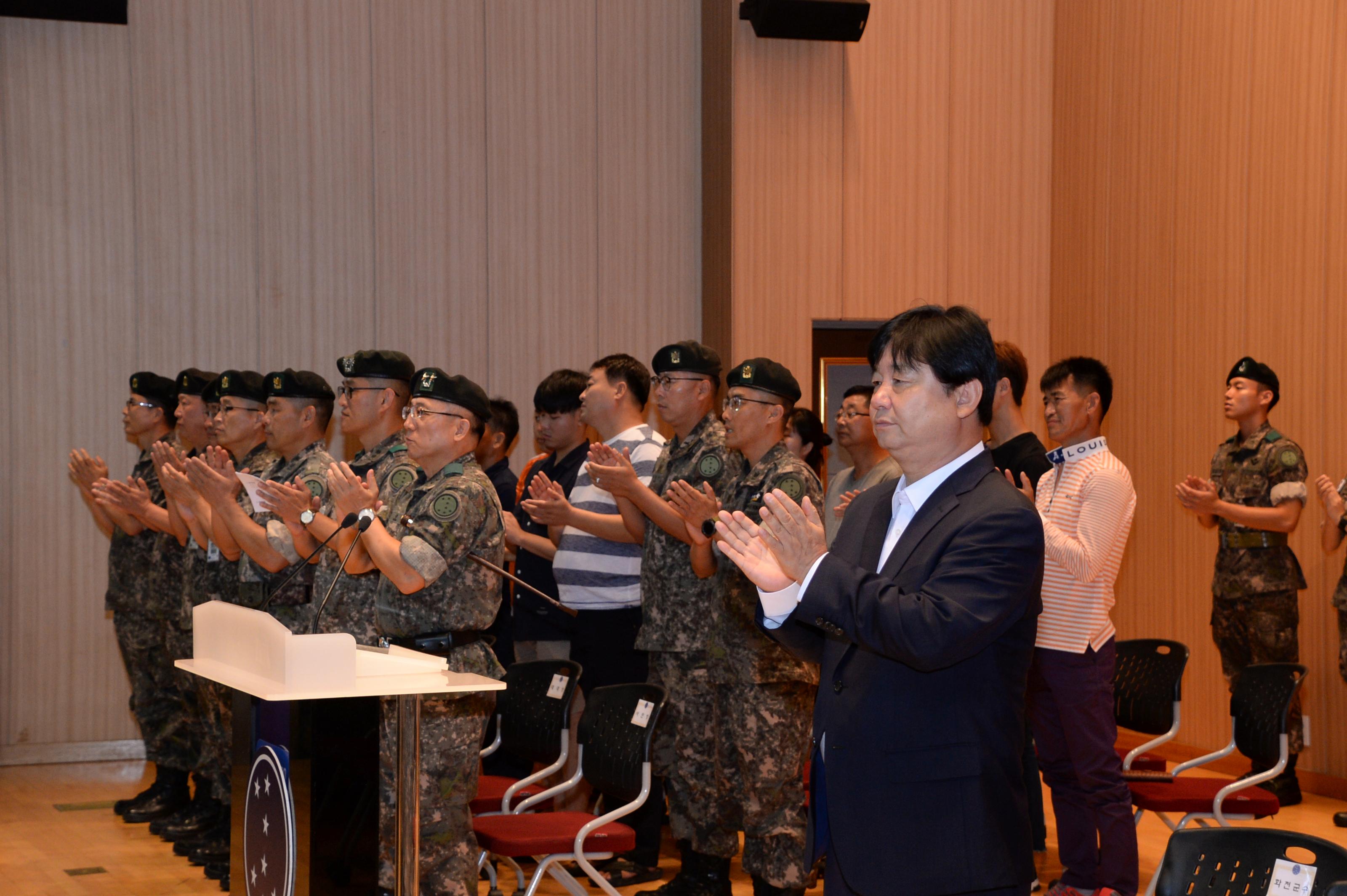 2018 육군 제7보병사단 신병수료식 의 사진