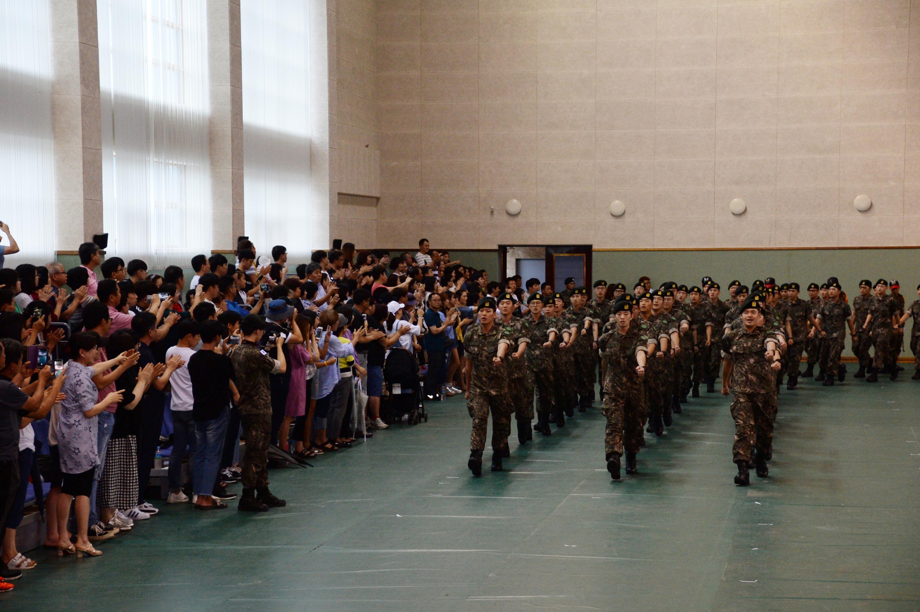 2018 육군 제7보병사단 신병수료식 의 사진